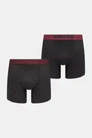 Boxerky Levi's 2-pack pánské, černá barva, 37149-1171