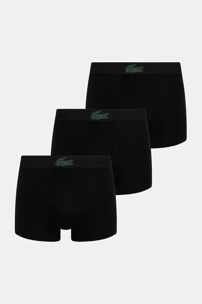 Boxerky Lacoste 3-pack černá barva, 5H4962