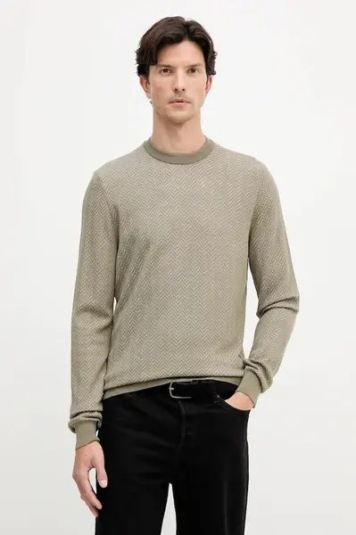 Svetr s příměsí vlny BOSS H-Habito