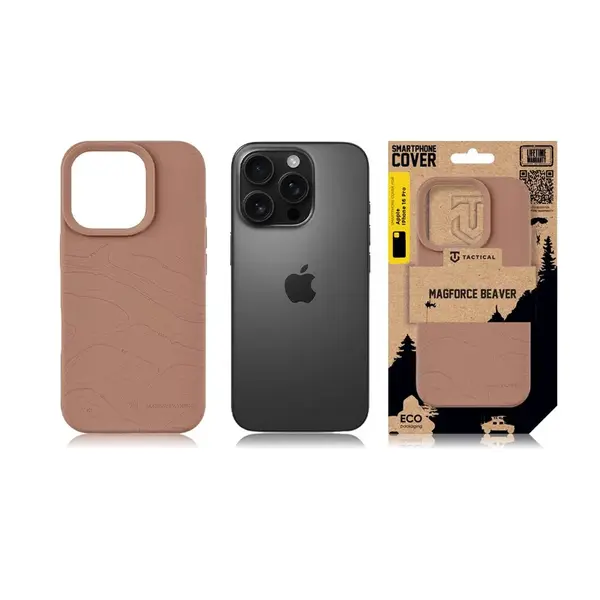 Zadní kryt Tactical MagForce Beaver pro Apple iPhone 16 Pro, mocha mousse