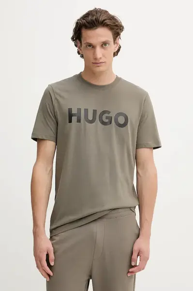 Bavlněné tričko HUGO Dulivio