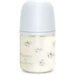 Suavinex Poetry SX Pro Physiological S sklenená dojčenská fľaša 0 m+ Slow Flow - Blue 120 ml