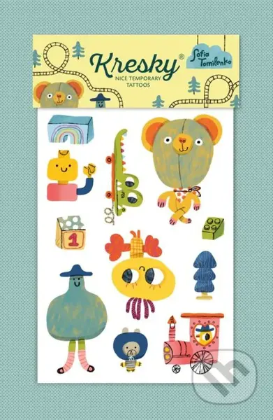 Kresky: Detské hračky (Dočasné tetovačky) - Sofia Tomilenko (ilustrátor)