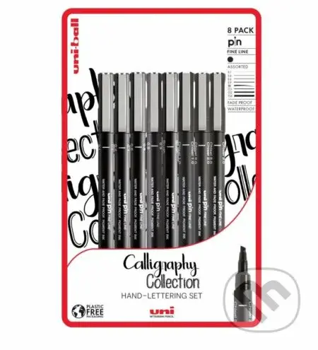 Uni Pin Sada linerů - Caligraphy 8 ks