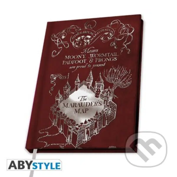 Harry Potter Zápisník A5 - Záškodnícka mapa