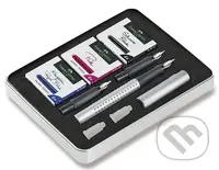 Plnící pero kaligrafické Grip 2011 - stříbrná sada