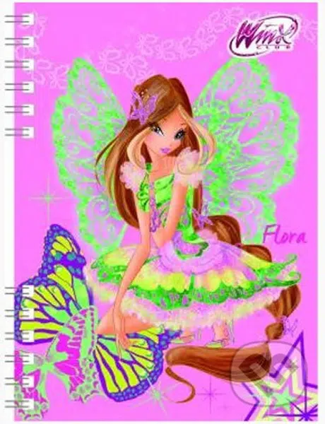 Winx Club Flora - zápisník A6