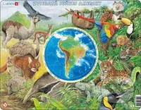 Zvieratá Južnej Ameriky AW5 - puzzle z kategorie Naučné puzzle