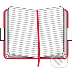 Moleskine - malý linajkový zápisník (červený)