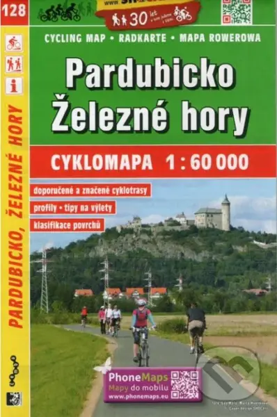 Pardubicko,  Železné hory 1:60 000