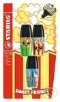 Zvýrazňovač STABILO BOSS MINI Sweet Friends, sada 3 ks Blistr