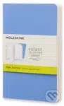 Moleskine - Volant - dva modré zápisníky (malé, mäkká väzba, čisté (sada 2 ks zápisníkov))