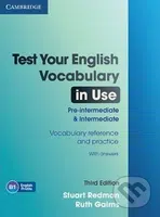 Test Your English Vocabulary in Use Pre-intermediate and Intermediate with Answers - kniha z kategorie Jazykové učebnice a slovníky