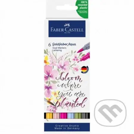 Popisovače Goldfaber Aqua Dual set 6 kusovLettering