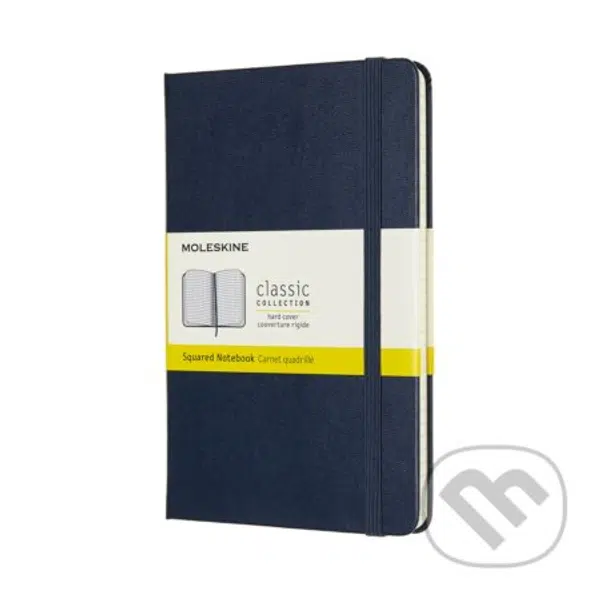 Moleskine - modrý zápisník (malý, štvorčekovaný)