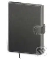 Zápisník Flip L tečkovaný šedo/šedý