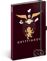 Notes Harry Potter – Gryffindor (linkovaný s gumičkou na uzavření)