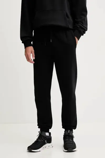 Bavlněné tepláky Rossignol pánské, černá barva, RLOMP12