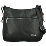 Módní dámská koženková crossbody kabelka Coveri Kisha, černá