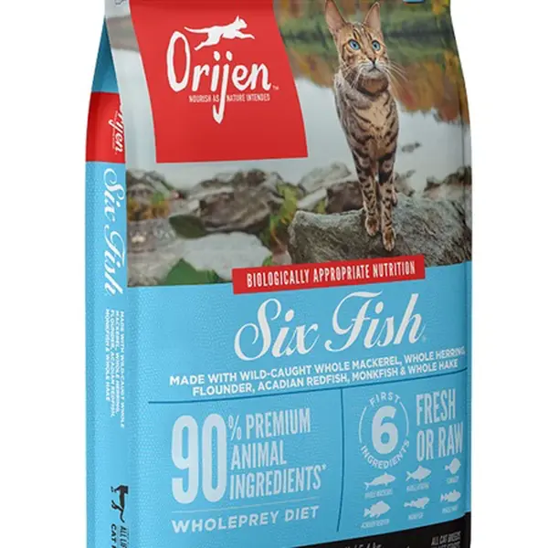 Orijen Six Fish Cat and Kitten - suché krmivo pre mačky 1,8 kg