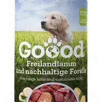 Goood Junior Freilandlamm & Nachhaltige Forelle - konzerva s jehněčím a pstruhem 400 g