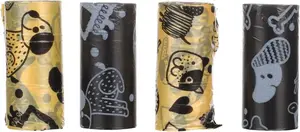 Flamingo sáček na hovínko v krabičce - psí vzory 4 ks