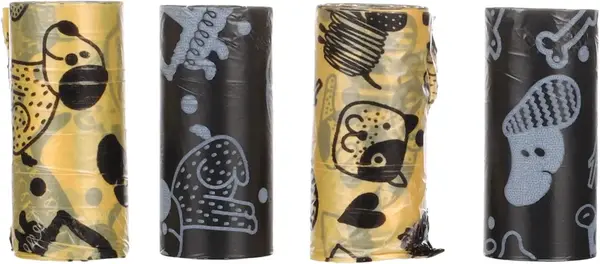 Flamingo sáček na hovínko v krabičce - psí vzory 4 ks