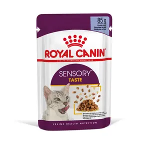 Royal Canin Sensory Taste - vlhké krmivo v želé pro dospělé kočky 12 x 85 g