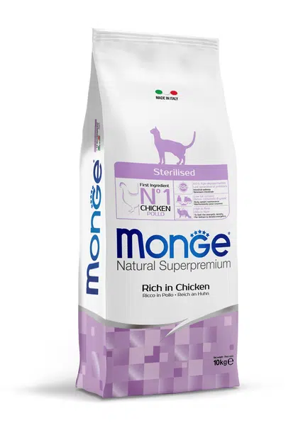 Monge Cat Rich in Chicken Sterilised - kuřecí 10 kg