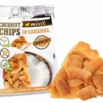 Mixit Kokosové chipsy do kapsy - karamel 60 g