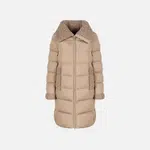 Beige Women's Down Jacket Geox Vilde - Women's