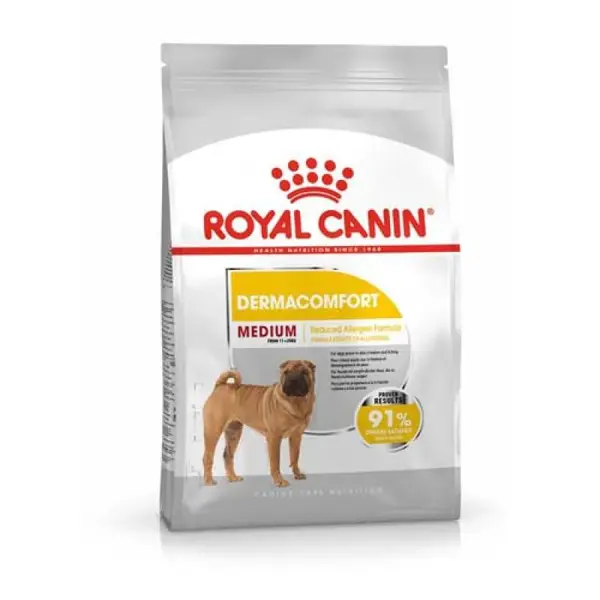 ROYAL CANIN CCN MEDIUM DERMACOMFORT 3kg -suché krmivo pre dospelé psy stredných plemien s citlivou kožou