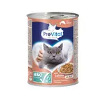 PreVital vlhké krmivo pro dospělé kočky - ASC losos v želé 12 x 415 g