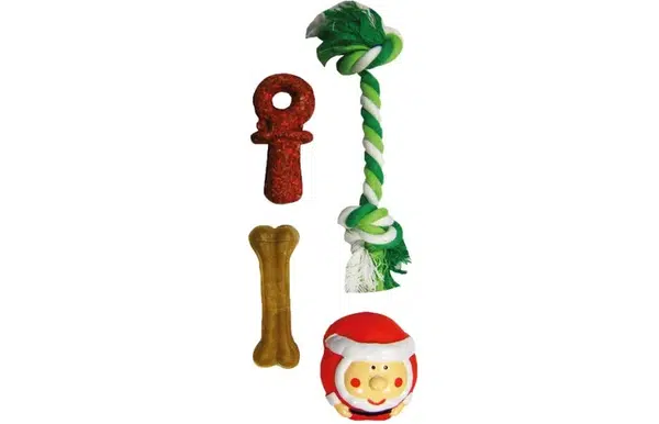 Flamingo X-Mas Stocking - Vianočná hračka a maškrta pre psov 1 ks