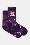 Bavlněné ponožky Medicine fialová barva