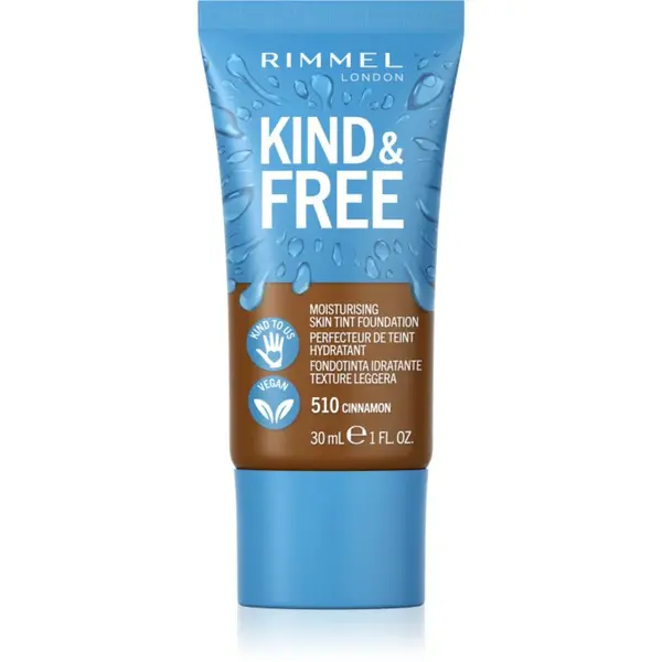 Rimmel Kind & Free Moisturising Skin Tint lehký hydratační make-up odstín 510 Cinnamon 30 ml
