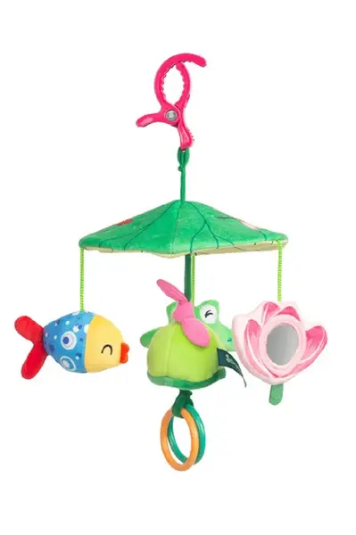 SENSILLO Kontrastní kolotoč nejen do kočárku Colorful - Žabka