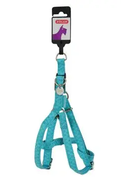 Postroj pes Mac Leather tyrkysová 25mm Zolux