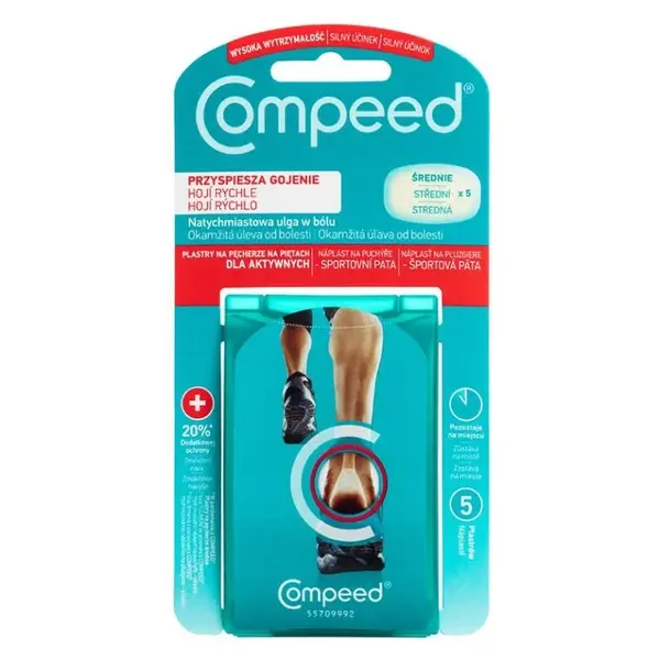 Compeed Extreme náplast na puchýře pata střední 5ks