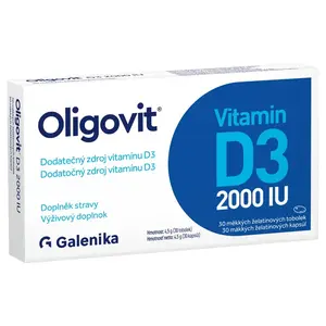 Oligovit Vitamin D3 2000IU 30 tobolek Galenika