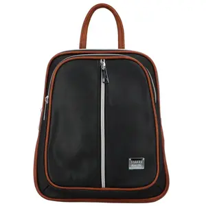 Módní dámský koženkový batoh Florence, černo-hnědý