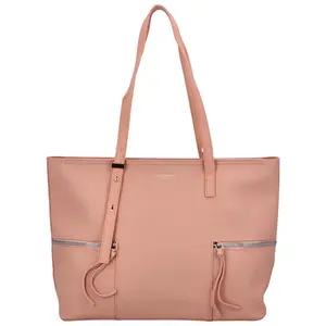 Dámský stylový koženkový shopper Soffii, růžová