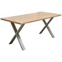 Carryhome JÍDELNÍ STŮL, jádrový buk, barvy buku, barvy niklu, 180/90/74 cm