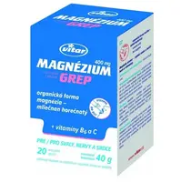 Vitar Magnézium grep 400mg + vitamín B6 + vitamín C  20 sáčků
