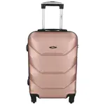 Cestovní pilotní plastový kufr Sonrado vel. S, růžově zlatá