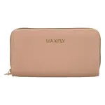 Velká dámská koženková peněženka Luneta, světle béžová