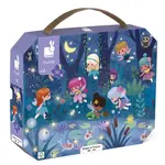 Janod Puzzle v kufríku Nočné víly 36 ks