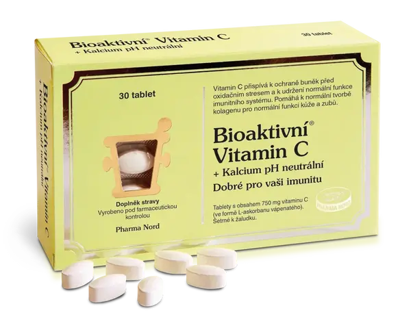 Pharma Nord Bioaktivní Vit.c+kalc.ph Neut.tbl.30