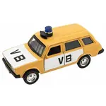 Policajné auto VB combi kov/plast na spätné natiahnutie na batérie so zvukom