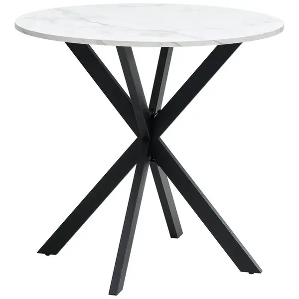 MID.YOU JÍDELNÍ STŮL, černá, bílá, 80/80/75 cm